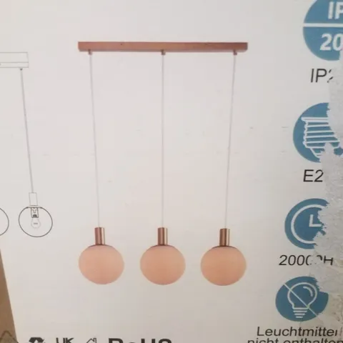 BOXED CBJKTX 3 LIGHT HANGING LAMP
