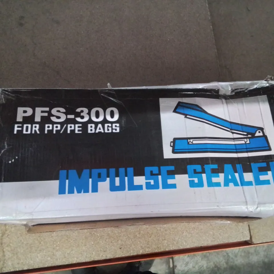 A BOXED PFS-300 IMPULSE SEALER