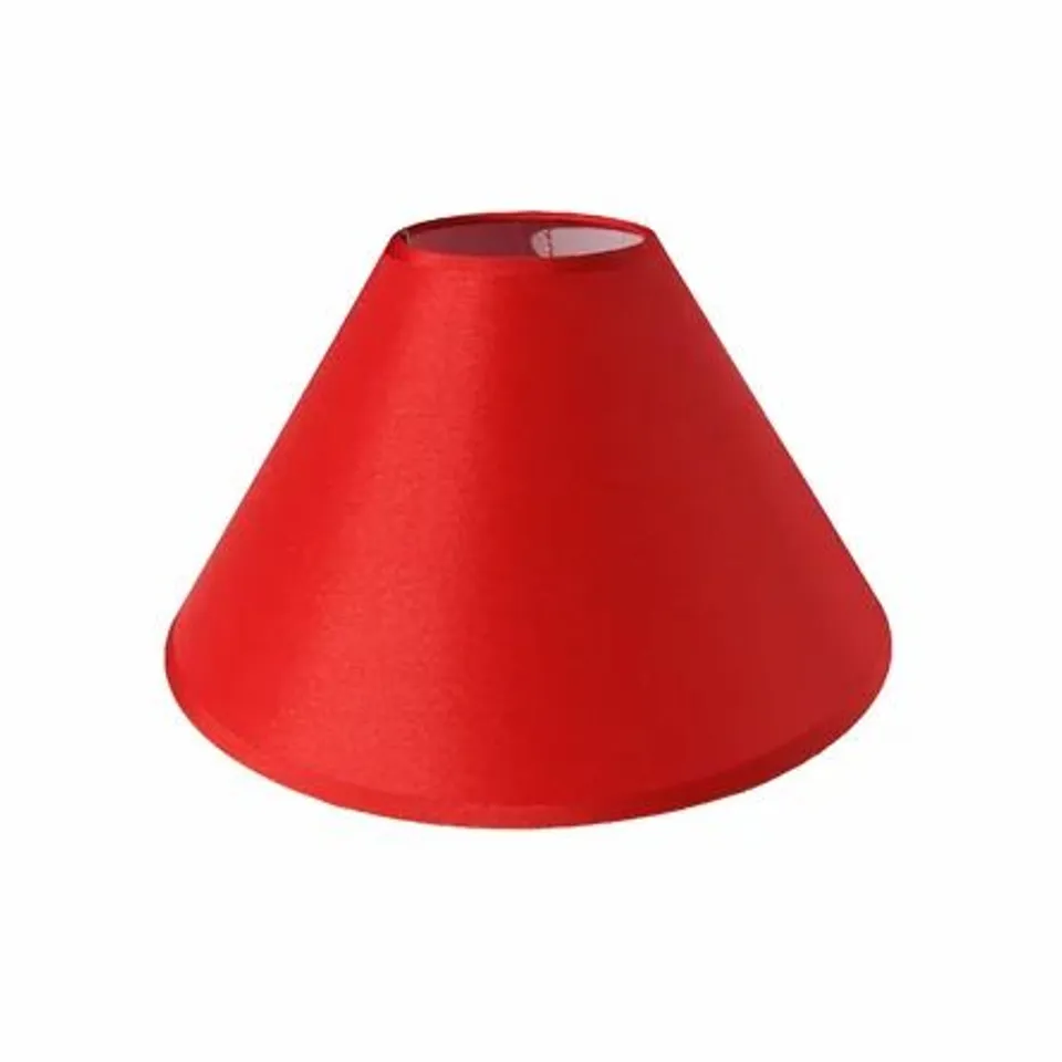 23CM COTTON BELL LAMP SHADE COLOUR WINE 