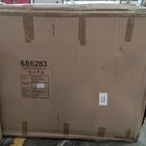 BOXED DINING TABLE WALNUT 