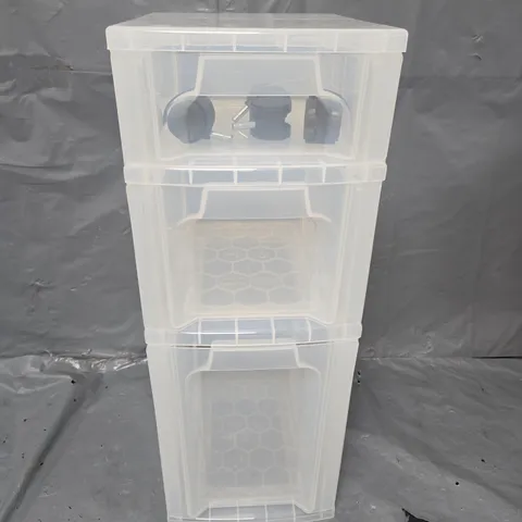 REALLY USEFUL BOX SLIMLINE STORAGE BOX 21 L TRANSPARENT 24 X 30 X 62 CM
