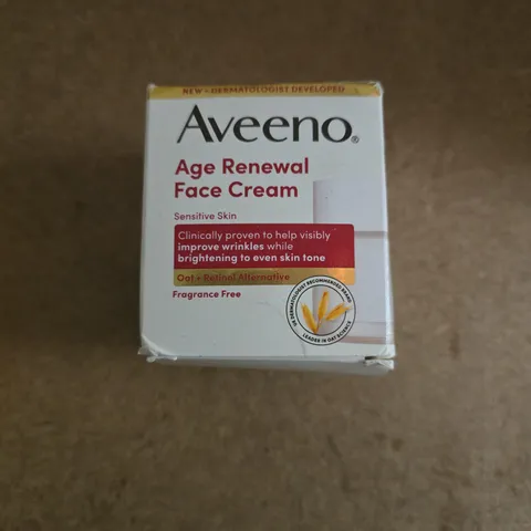 AVEENO AGE RENEWAL FACE CREAM – SENSITIVE SKIN, FRAGRANCE FREE
