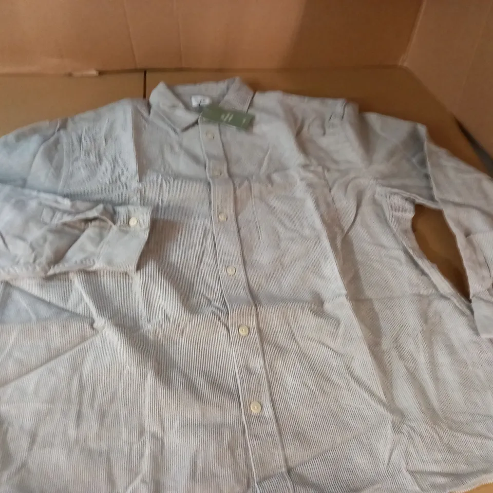 H&M RELAXED FIT CORDED SHIRT - EUR XL