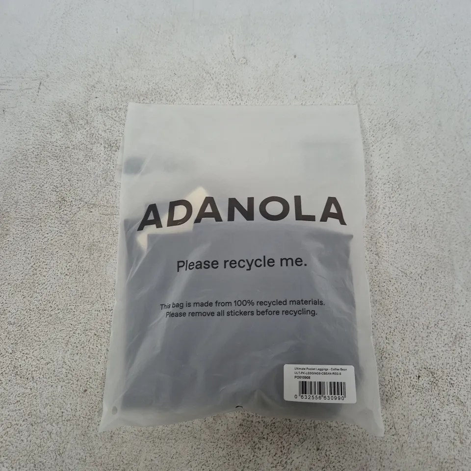 ADANOLA ULTIMATE POCKET LEGGINGS - COFFEE BEAN, SIZE S, REGULAR