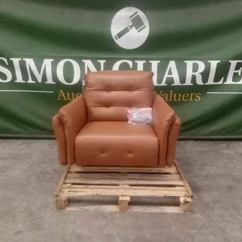 QUALITY DESIGNER ITALIAN MADE BOLZANO POWER RECLINER LEATHER ARMCHAIR