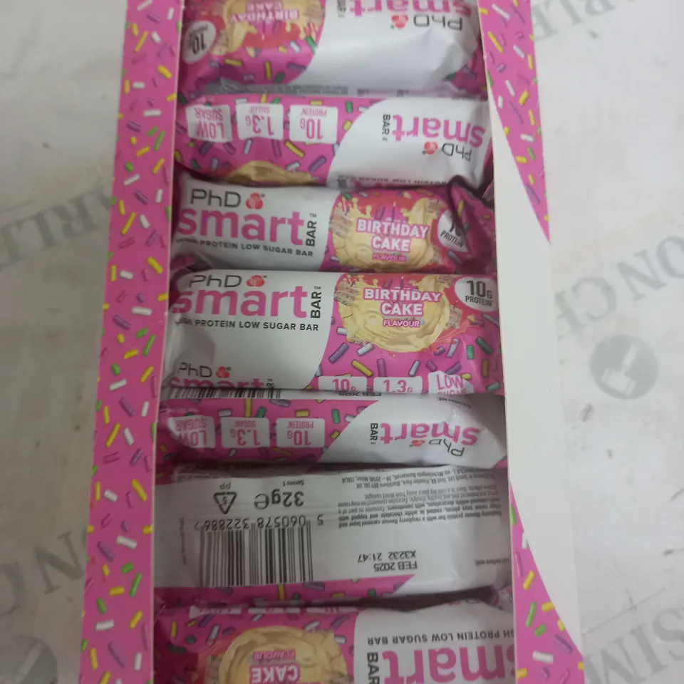 PHD SMART BAR, HIGH PROTEIN LOW SUGAR CHOCOLATE COATED SNACK