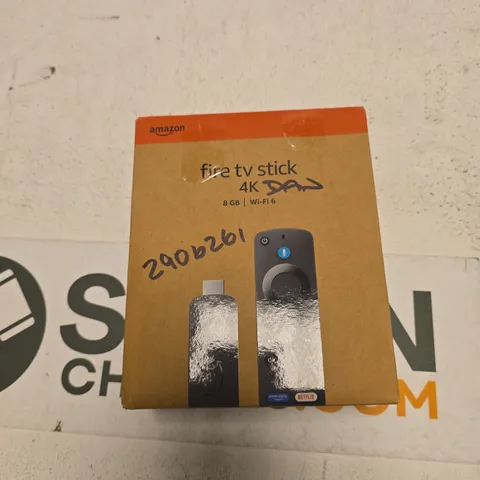 AMAZON FIRE TV STICK 4K (2ND GENERATION) WITH ALEXA VOICE REMOTE – BOXED