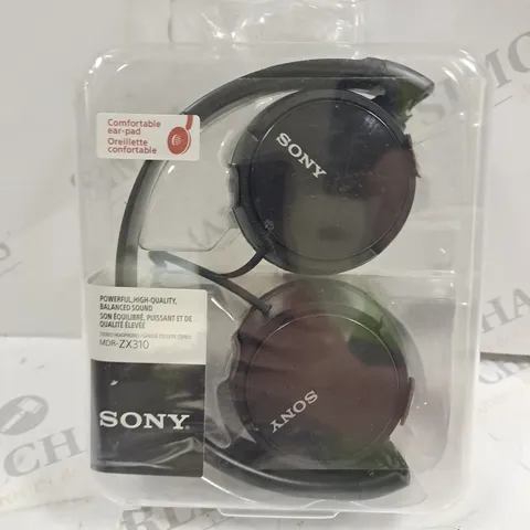 BOXED SONY MDR-ZX310 OVER-EAR HEADPHONES IN BLACK
