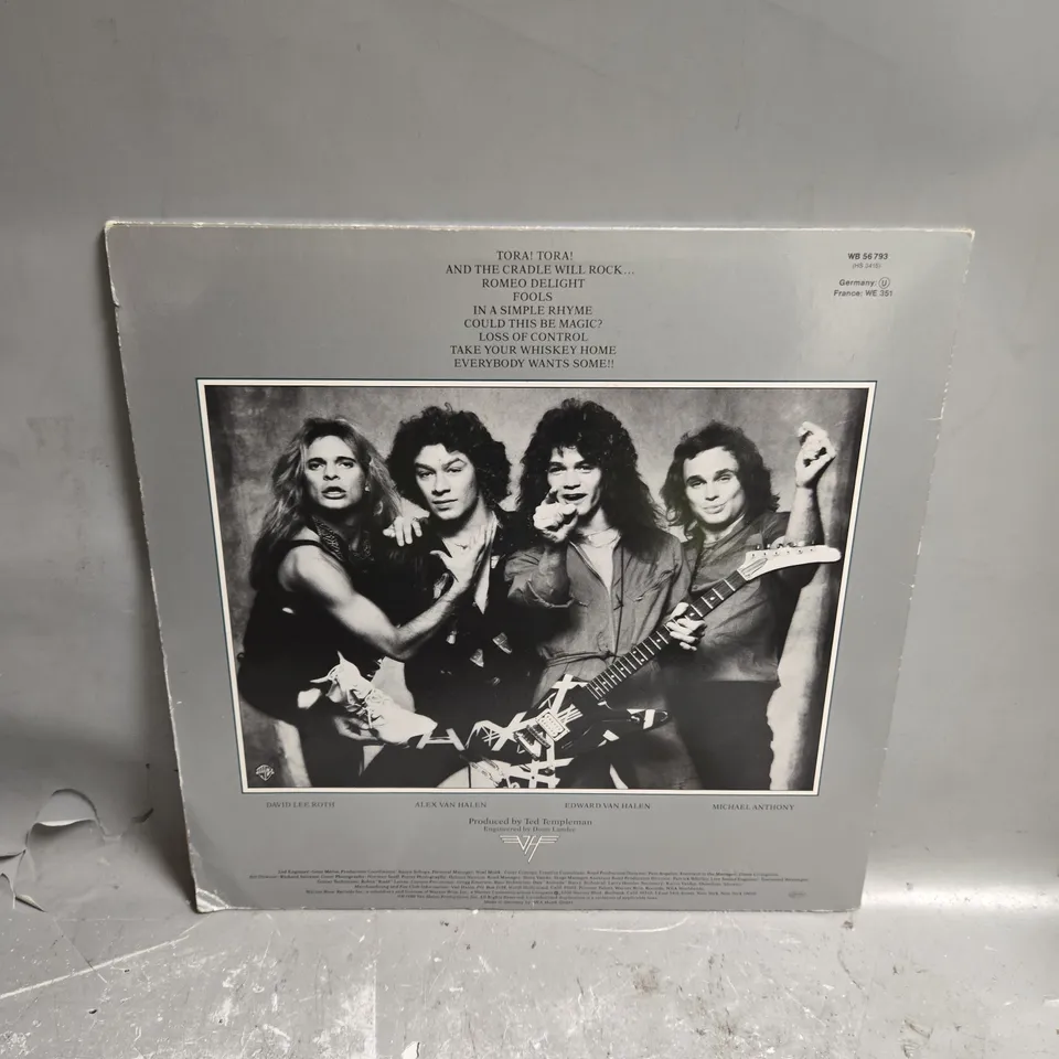 VAN HALEN WOMEN AND CHILDREN FIRST VINYL 