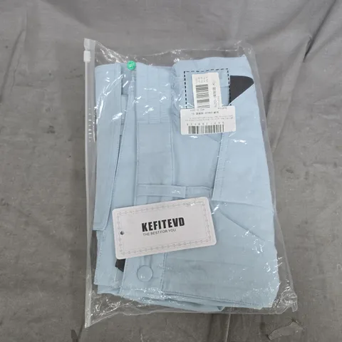 KEFITEVD Light Blue Cargo Shorts – UK 36 (US 36)
