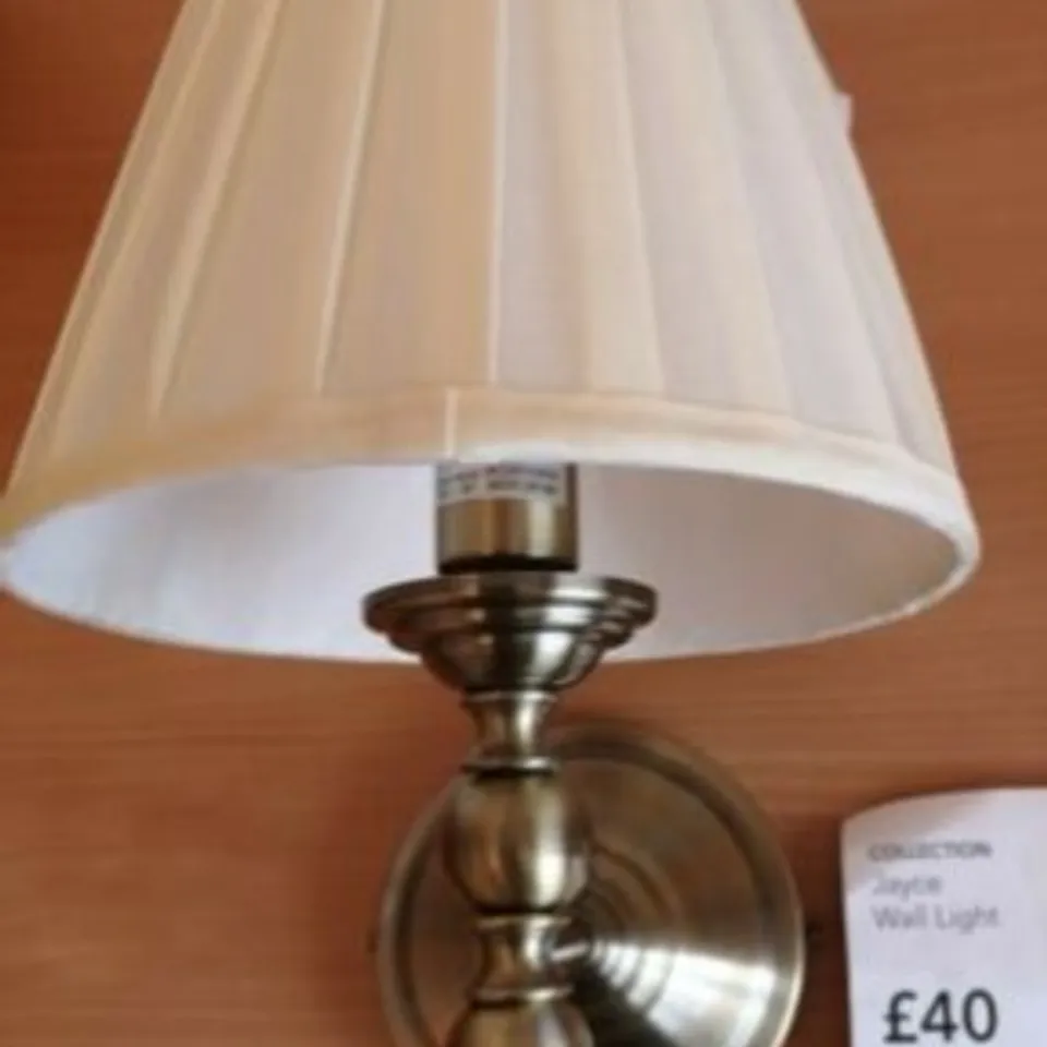 DEBENHAMS JAYCE GOLD WALL LIGHT 
