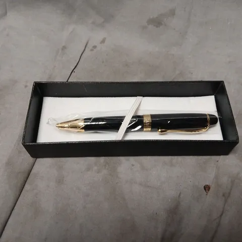 GAMAGES LONDON PEN – BLACK WITH GOLD TRIM