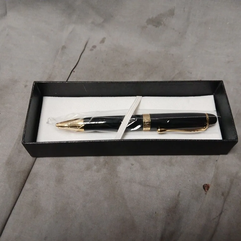 GAMAGES LONDON PEN – BLACK WITH GOLD TRIM