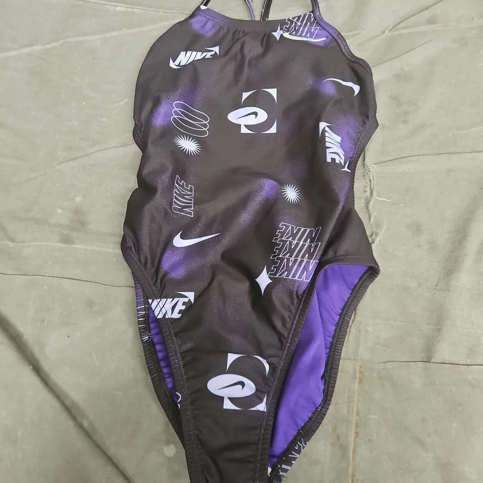 NIKE WOMENS HYDRASTRONG SWIMSUIT IN PURPLE - SIZE 26