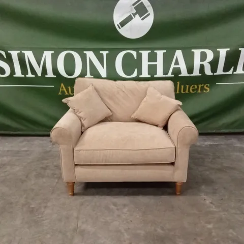 WILLIAM FABRIC ARMCHAIR - SAND