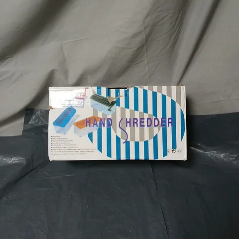 HAND SHREDDER – MANUAL PAPER SHREDDER, BOXED