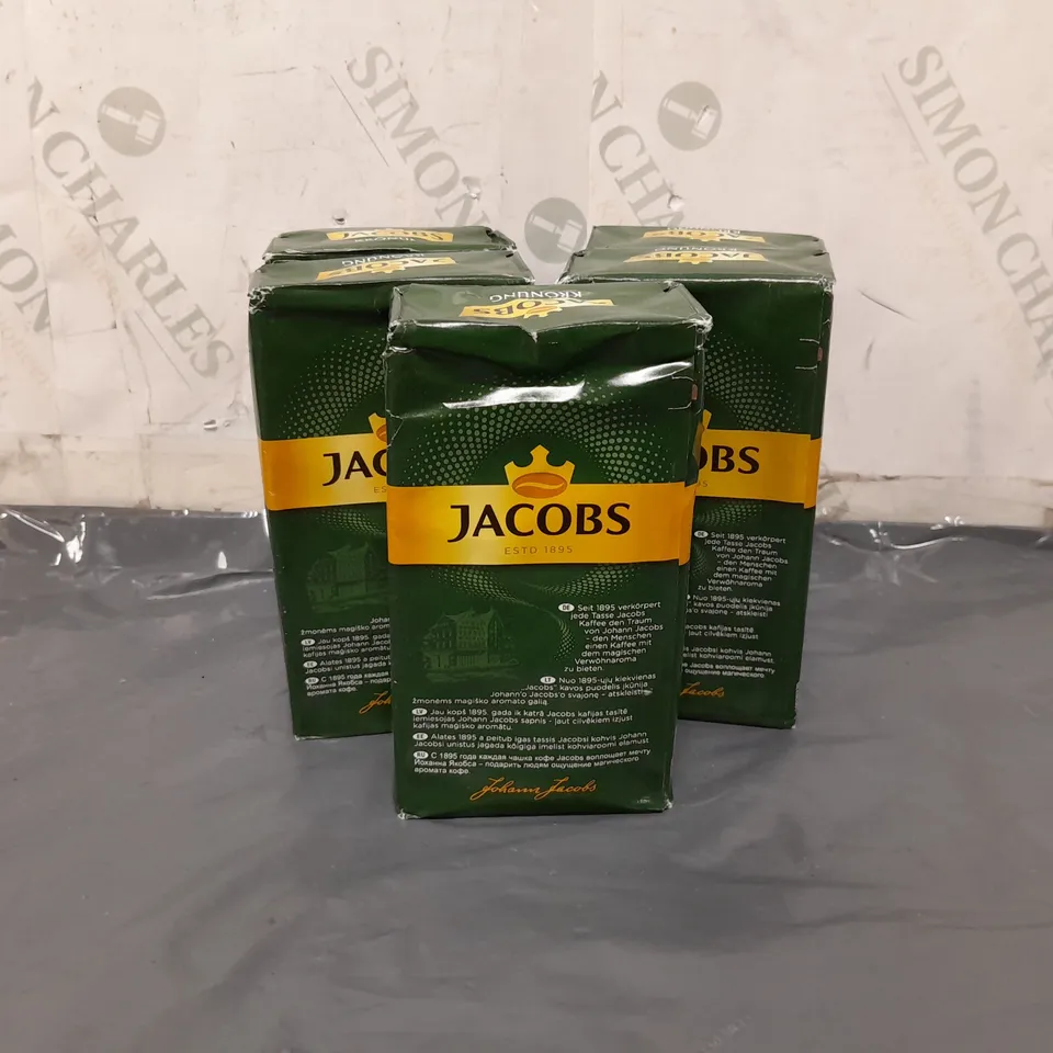 5 PACKS OF JACOBS KRONUNG GROUND COFFEE 250G 