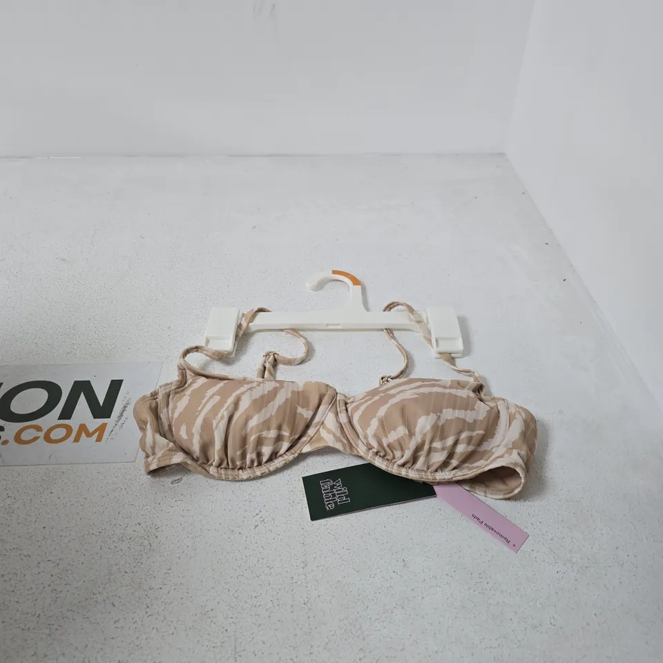 BOX OF APPROXIMATELY 12 WILD FABLE PADDED BRALETTE - BEIGE - SIZE S