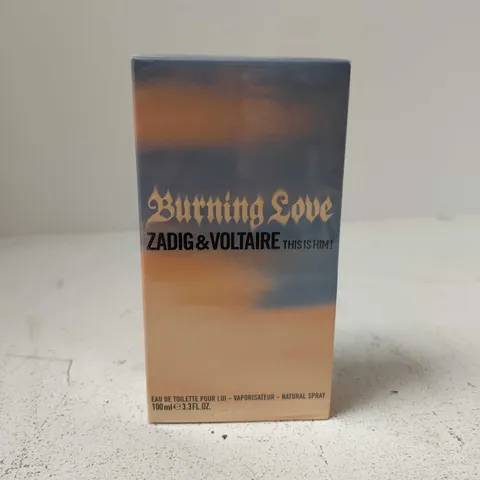 SEALED ZADIG & VOLTAIRE BURNING LOVE THIS IS HIM 100ML EAU DE PARFUM