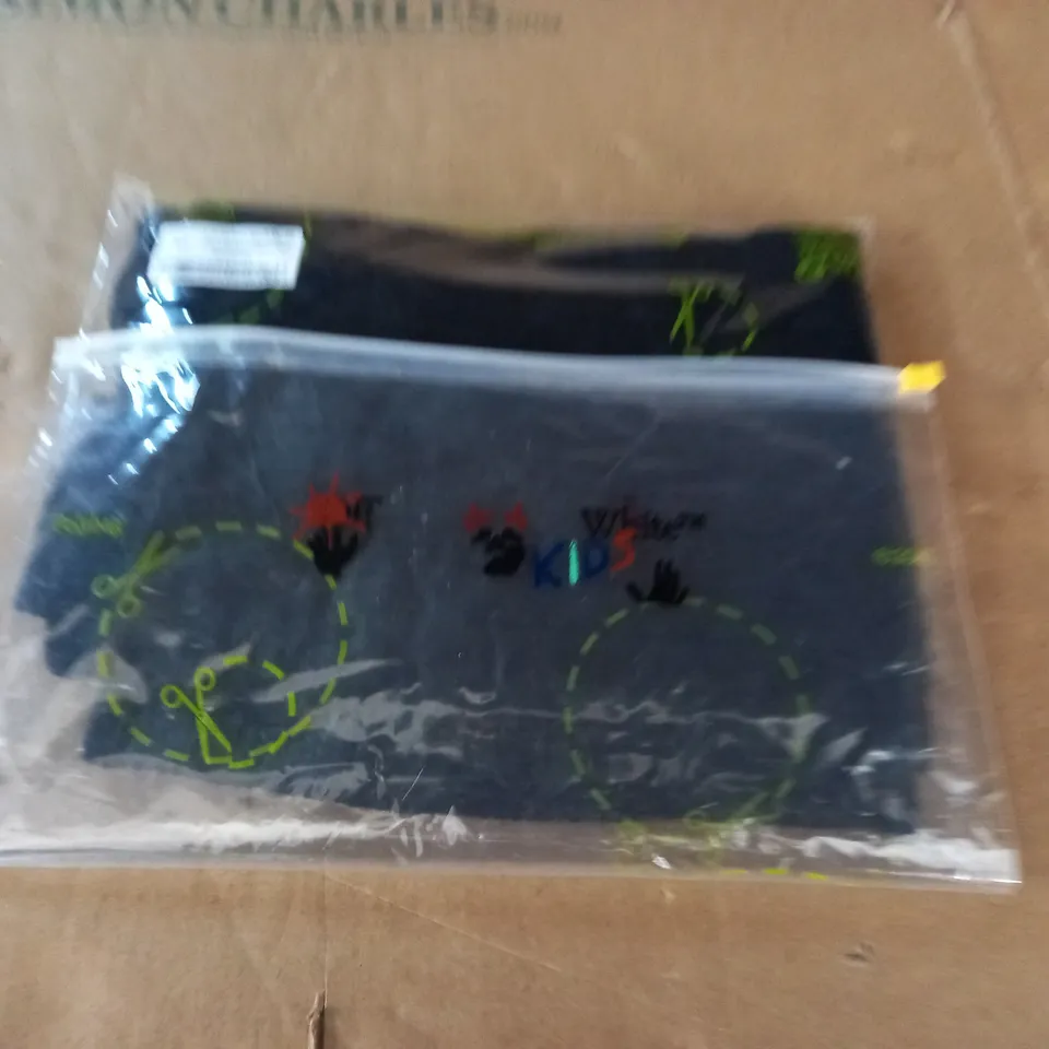 OFF WHITE KIDS CABLE SCARF IN BLACK