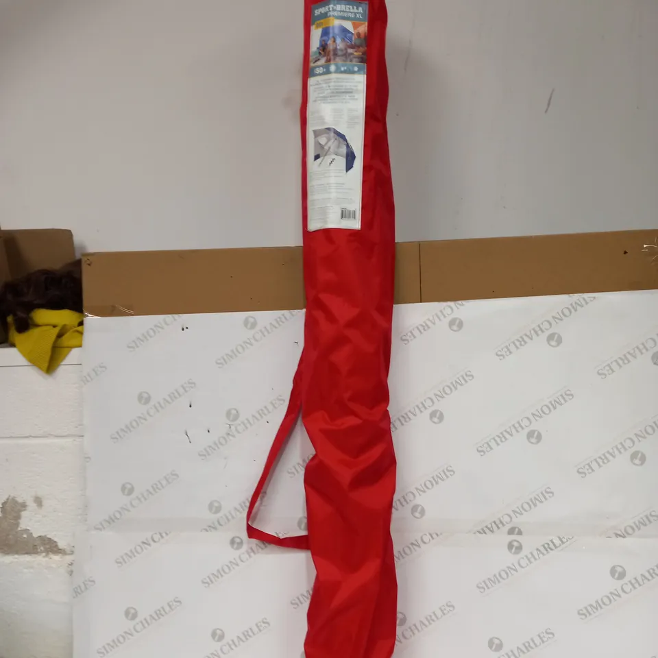 BOXED SPORT BRELLA PREMIER XL ADJUSTABLE UMBRELLA - 2.7 METRE WIDE