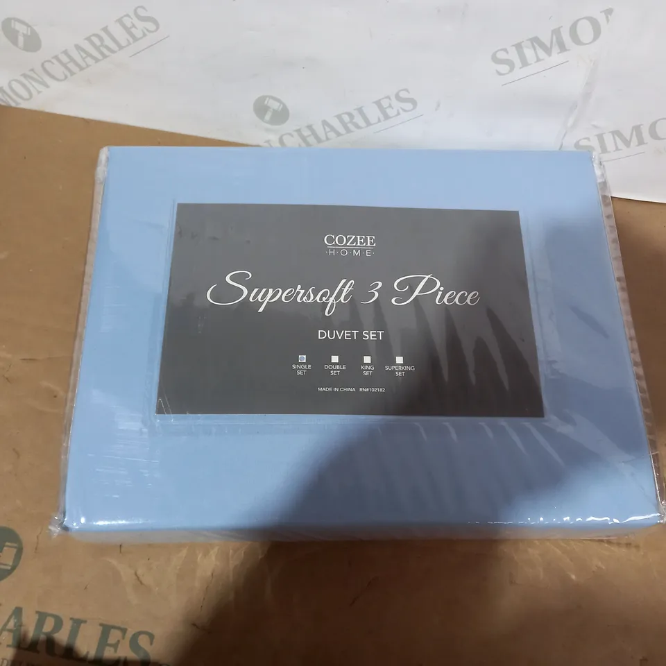 SUPERSOFT BY COZEE HOME DUVET SET - SINGLE