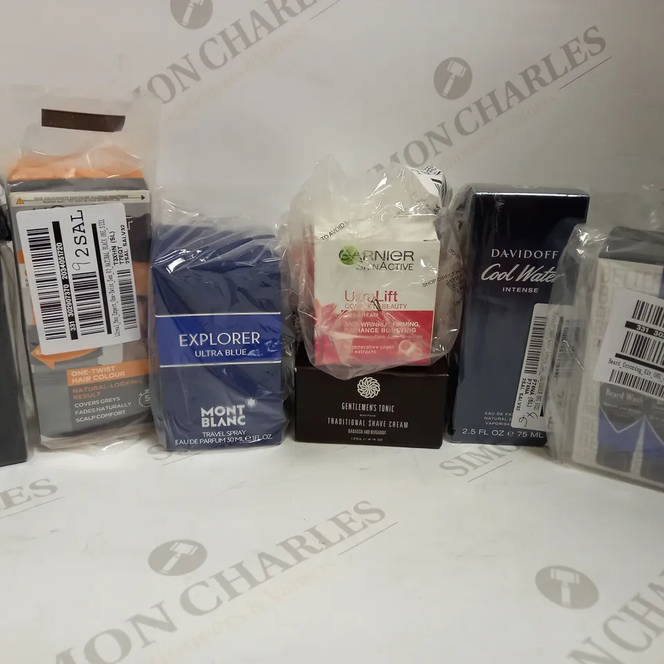 LOT OF 7 MEN'S GROOMING PRODUCTS, TO INCLUDE DAVIDOFF, MONTBLANC, CALVIN KLEIN, ETC RRP £198