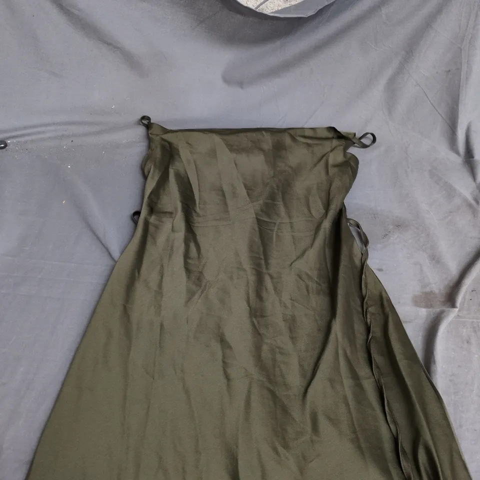 NEW LOOK SATIN COWL DRESS – OLIVE, UK 10 (EU 38)