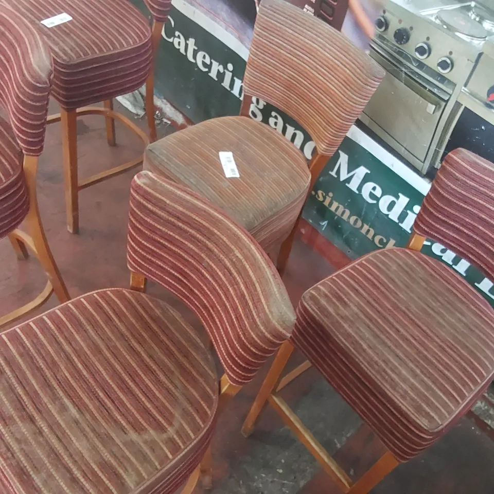 SET OF 5 BAR STOOLS