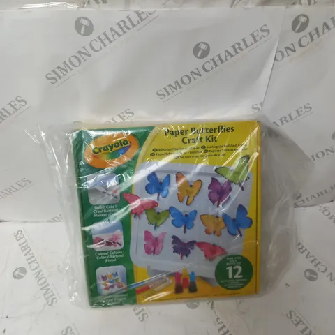 BOXED CRAYOLA PAPER BUTTERFLIES CRAFT KIT