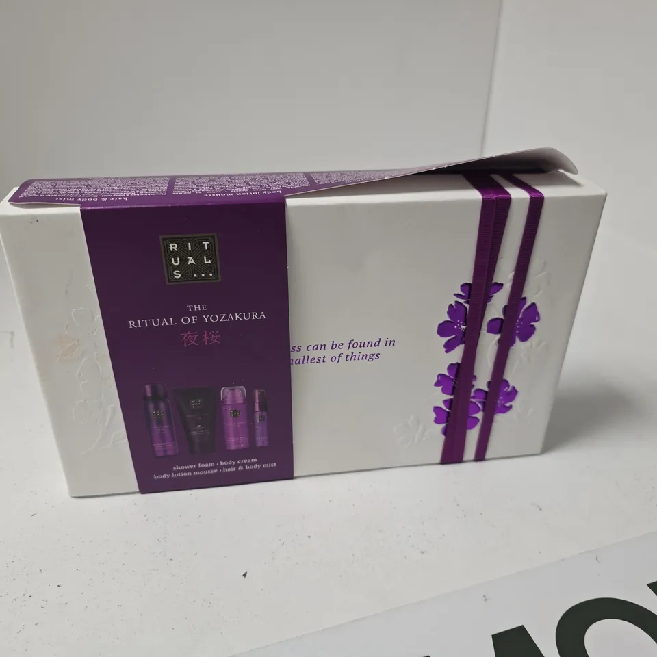 RITUALS THE RITUAL OF YOZAKURA GIFT SET – SHOWER FOAM, BODY CREAM, BODY LOTION MOUSSE & HAIR & BODY MIST (BOXED)