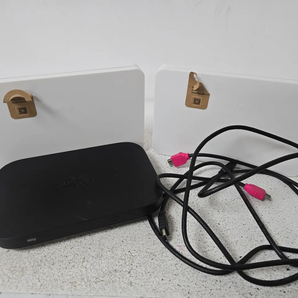 approximately 6 assorted items to include routers & cables