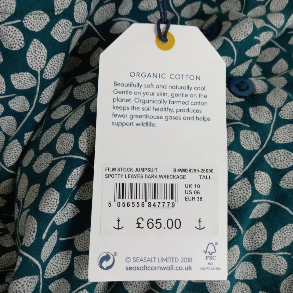 SEASALT CORNWALL FILM STOCK JUMPSUIT SIZE 10