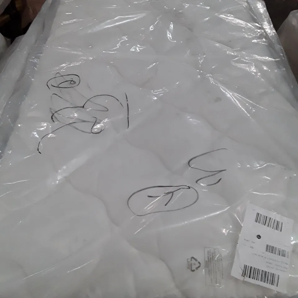 QUALITY BAGGED SINGLE 90cm AIRSPRUNG LUXURY QUILTED MATTRESS