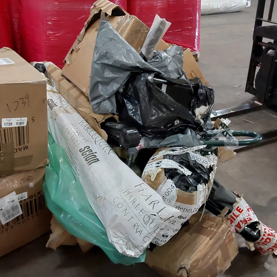 PALLET OF ASSORTED FURNITURE PARTS AND CONSUMER PRODUCTS