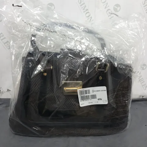 JULIEN MACDONALD FAUX LEATHER HANDBAG