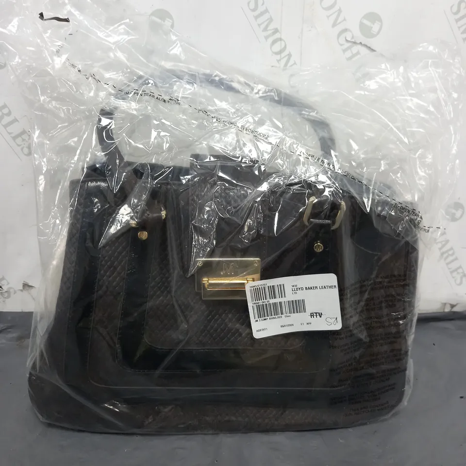 JULIEN MACDONALD FAUX LEATHER HANDBAG