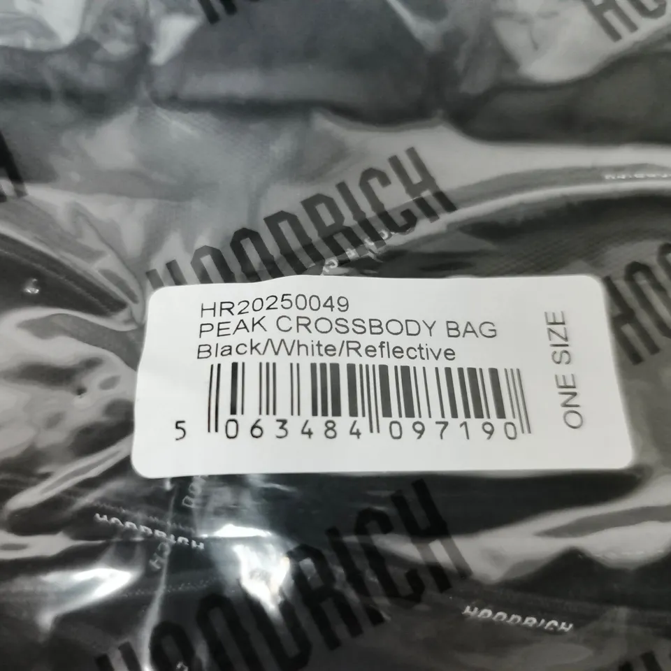 HOODRICH PEAK CROSSBODY BAG - BLACK/WHITE/REFLECTIVE - ONE SIZE