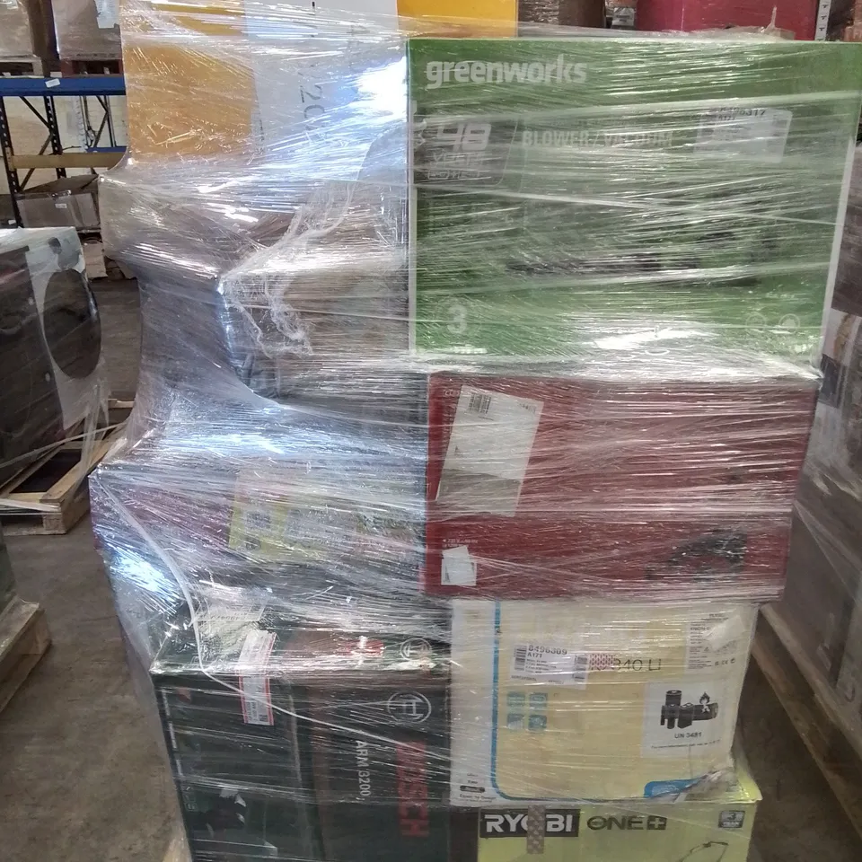 PALLET OF APPROXIMATELY 21 UNPROCESSED RAW RETURN HOUSEHOLD AND ELECTRICAL GOODS TO INCLUDE;