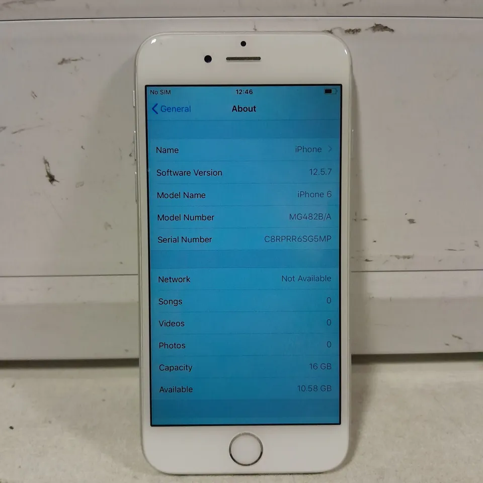 APPLE IPHONE 6 WHITE MOBILE PHONE