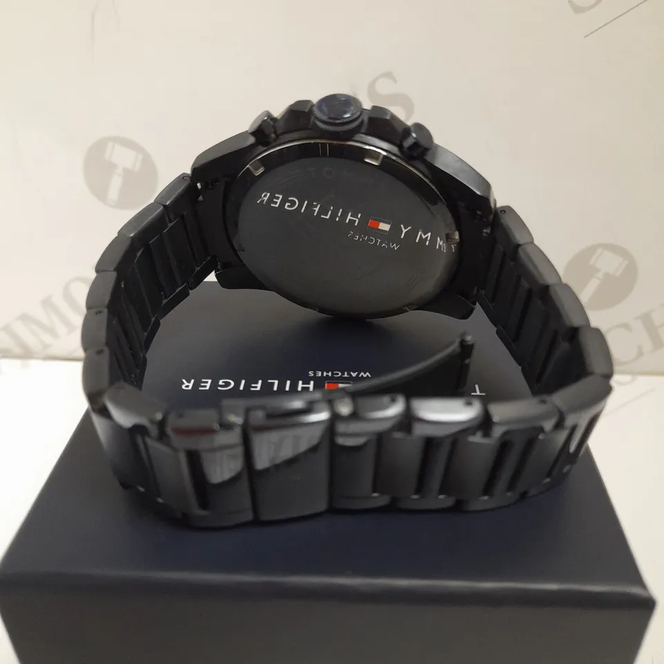 TOMMY HILFIGER BLUE CHRONOGRTAPH DIAL WATCH  RRP £239