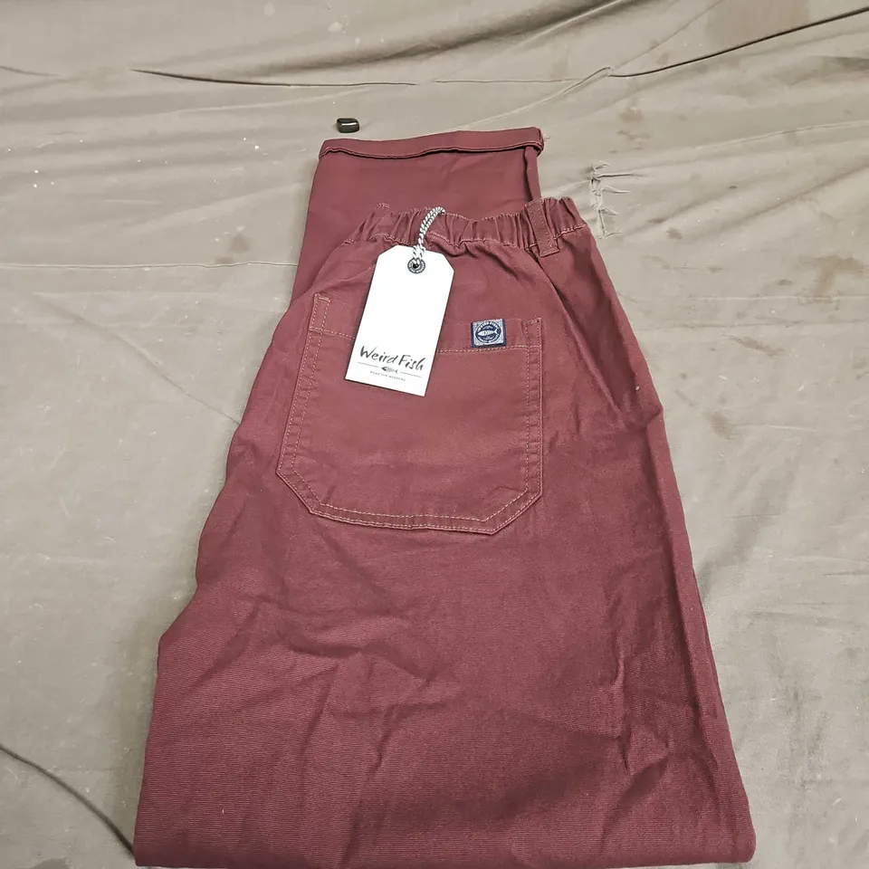 WEIRD FISH MALORRI COTTON TROUSERS SIZE 14