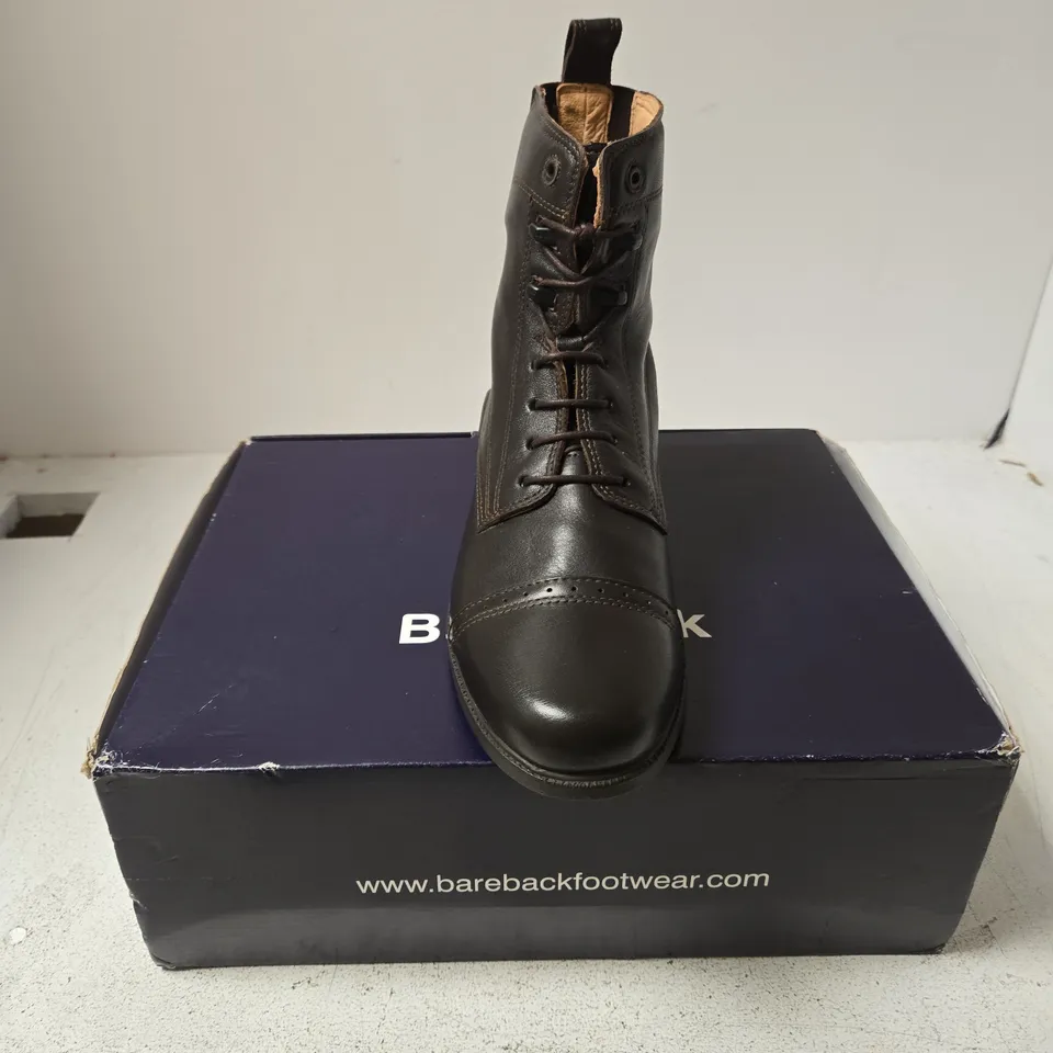 BAREBACK WINDSOR RIDING BOOTS – BROWN, UK 7