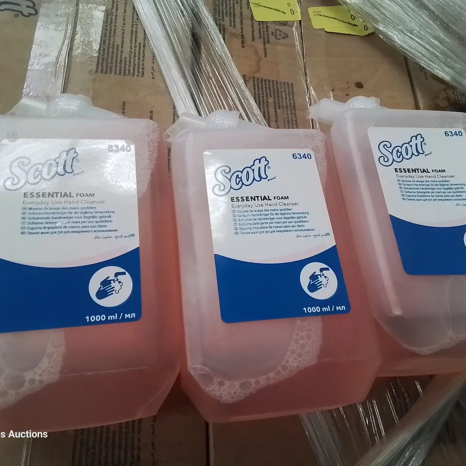 PALLET OF 16 CASES EACH CONTAINING 6 ×1000ml SCOTT ESSENTIAL HAND FOAM