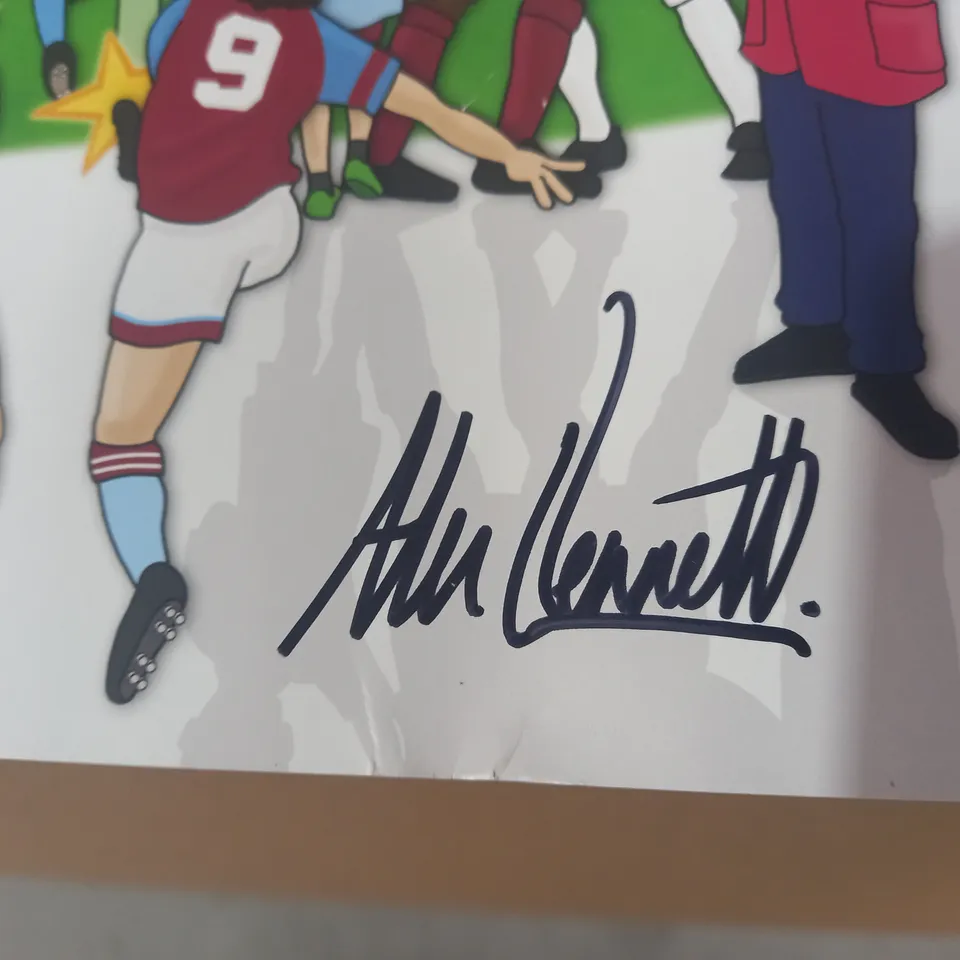 ALEX BENNETT SIGNED ASTON VILLA MISHMASH - THE HISTORY OF THE VILLANS IN ONE IMAGE ART PRINT