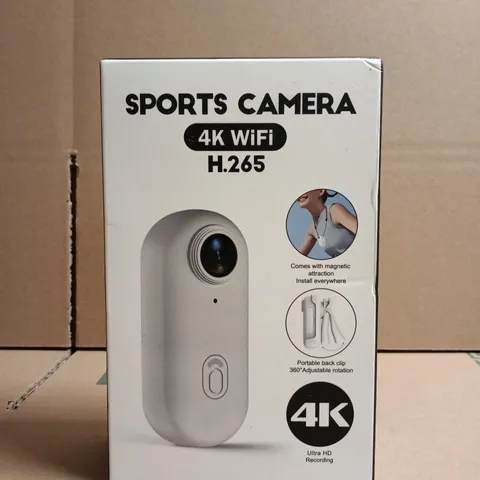 SPORTS CAMERA – 4K WIFI H.265 (BOXED)