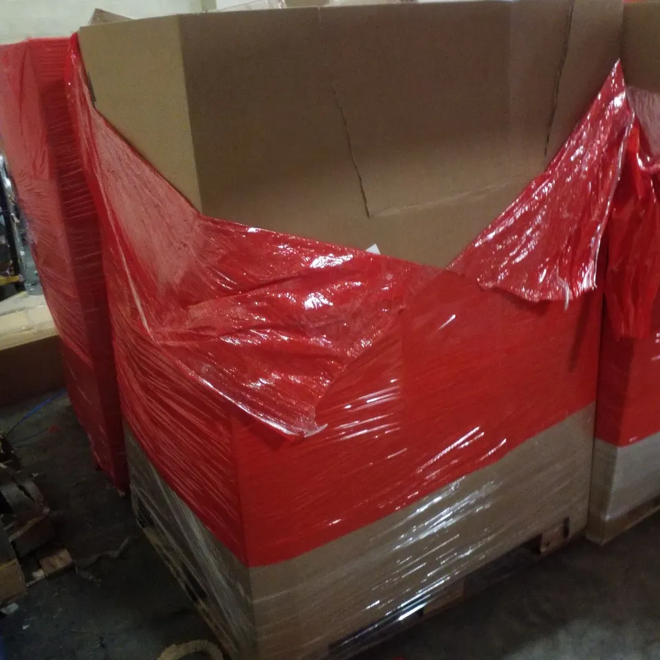 PALLET CONTAINING ASSORTED PRODUCTS INCLUDING DERMOT HEATER, TOILET SEAT COVER, 13" LAMINATE FLOOR CUTTER, POKER MAT & SELF HEALING CUTTING MAT