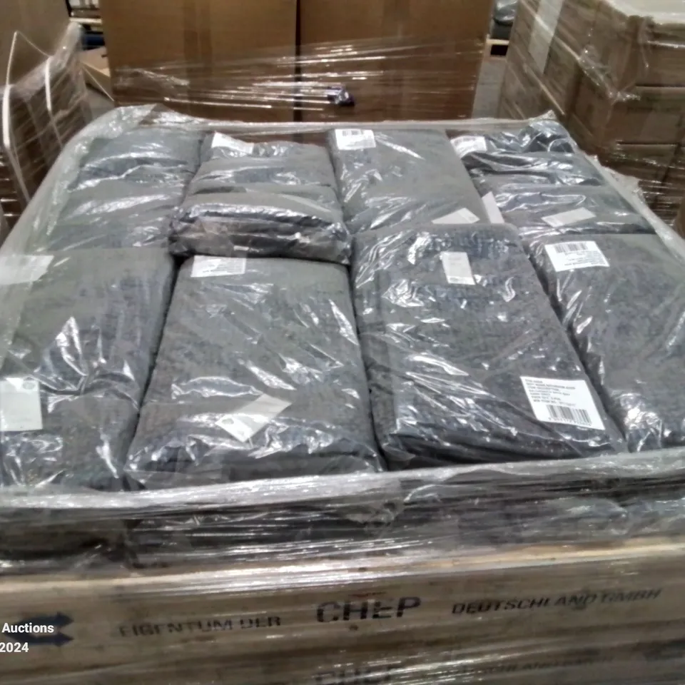 PALLET CONTAINING APPROXIMATELY 80 BRAND NEW CHENILLE DARK GREY BATH MATS
