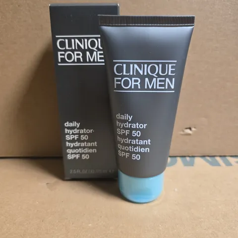CLINIQUE FOR MEN DAILY HYDRATOR SPF 50 MOISTURISER – BOXED 75ML