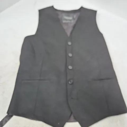 TOPMAN WAISTCOAT – BLACK, UK 38 (EUR 96CM / US 38) – MEN'S